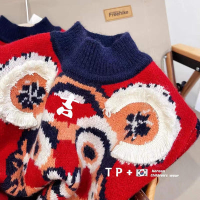 Suéter Infantil con Estampa de Tigre - Pullover Cómodo para Niños - Image 3