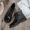 Botines de Cuero Negro Elegantes - Calzado Premium para Mujer