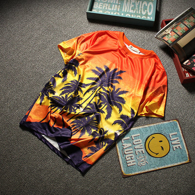 Playera Hawaiana de Coco con Mangas Cortas - Image 10