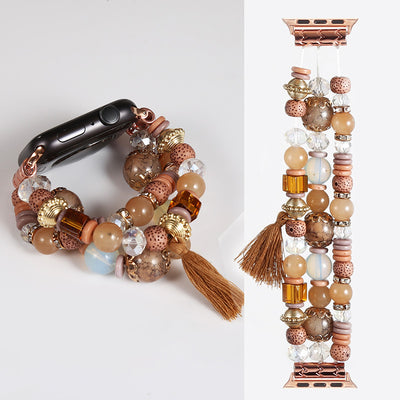 Pulsera Reloj Bohemia Artesanal con Cuentas Tejidas - Image 13