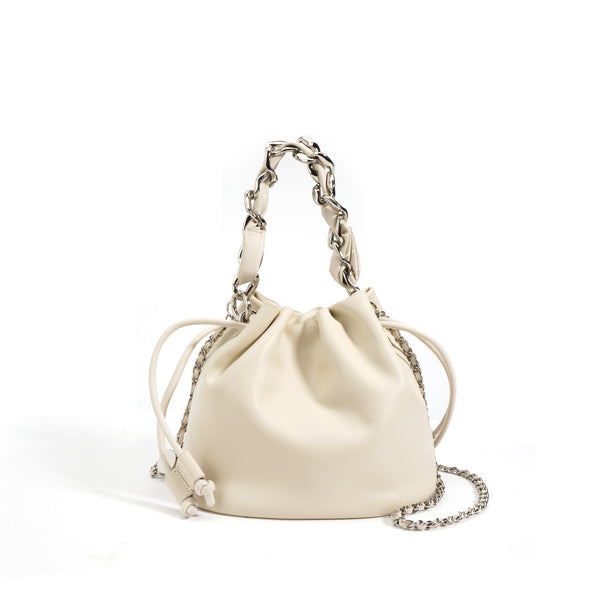 Bolso Crossbody de Cuero con Cordón Ajustable