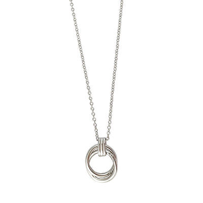 Anillo y Collar Entrelazados en Plata Esterlina S925 - Image 7