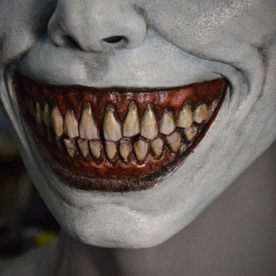 Máscara de Demonio Blanco Aterradora para Halloween - Image 6