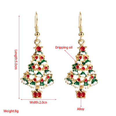 Aretes Asimétricos Copo de Nieve Navideños Serie Nueva - Image 12