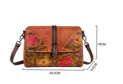 Bolso de Cuero Genuino para Mujer con Bandolera Diagonal - Image 9