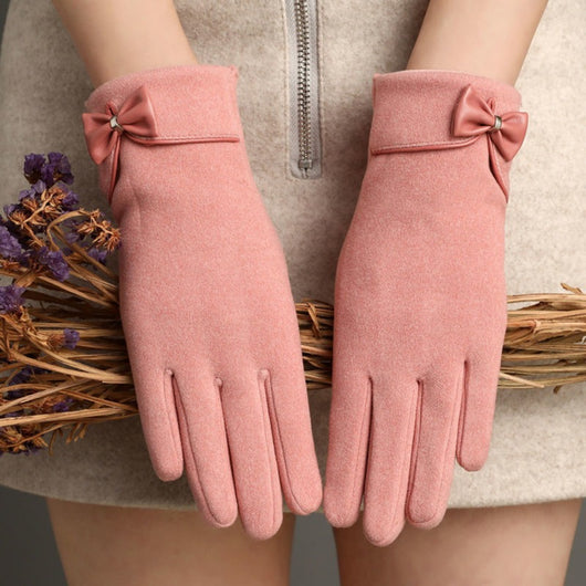 Guantes Cálidos con Pantalla Táctil y Moño - Image 4