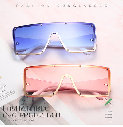 Gafas de Sol Cuadradas Oversized con Personalidad para Mujer - Image 10