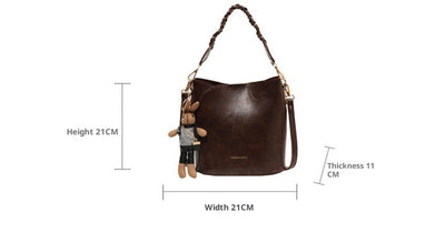 Bolsa Retro Estilo Messenger con Diseño de Cubo Portátil - Image 10