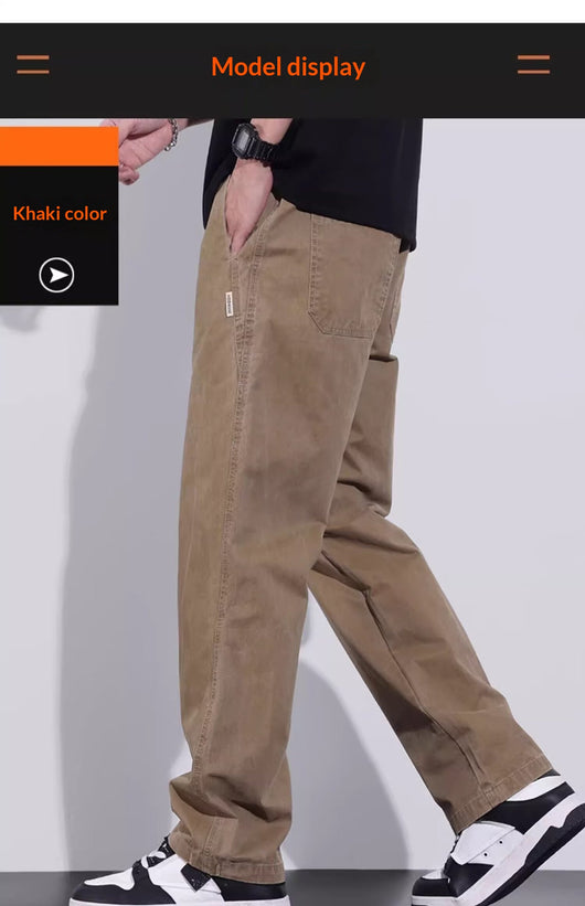 Pantalones de Trabajo Vintage Holgados para Hombre - Estilo Casual Americano - Image 6