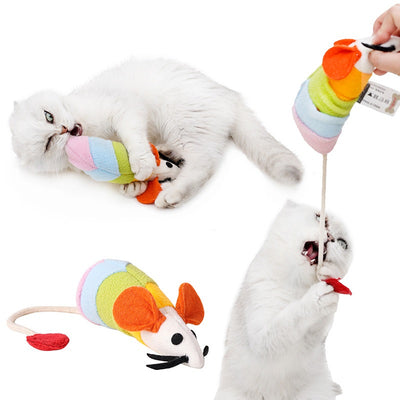 Juguete Interactivo de Ratón Arcoíris para Gatos - Resistente a Mordidas - Image 8