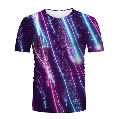 Playera Unisex con Estampado 3D Digital de Cuello Redondo - Image 4