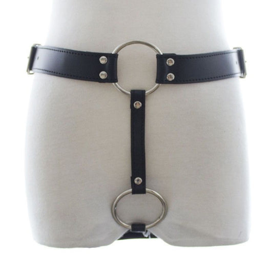 Cinturón de Castidad Masculino en Cuero PU Premium
