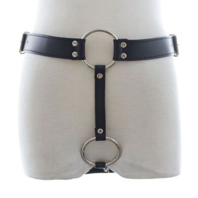 Cinturón de Castidad Masculino en Cuero PU Premium