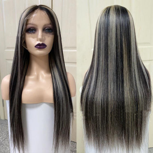 Peluca Cabello Humano Piano Color Gris - Liso y Elegante - Image 8