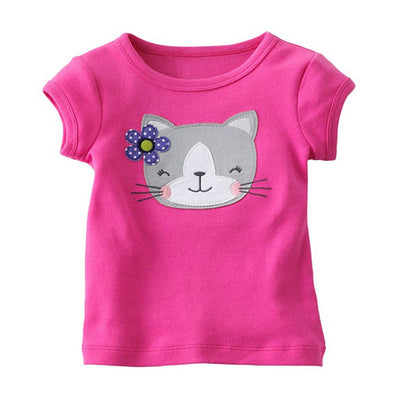 Playera Infantil de Algodón para Niña - Manga Corta - Image 2