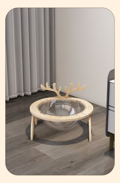 Cama Cápsula Espacial para Gatos en Madera Maciza - Nido Versátil Cuatro Estaciones - Image 14