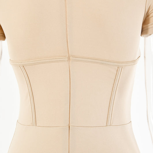 Jumpsuit Corto Femenino con Escote Redondo y Cierre - Image 11