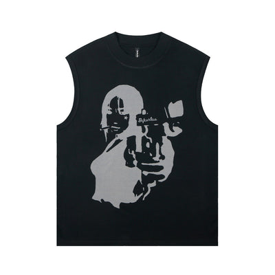 Playera Sin Mangas Estampada para Hombre - Image 13