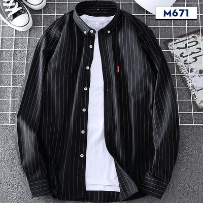 Camisa de Cuadros Casual Delgada para Hombre Primavera-Otoño - Image 8