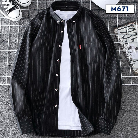 Camisa de Cuadros Casual Delgada para Hombre Primavera-Otoño - Image 8