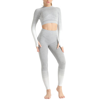 Conjunto de Yoga sin Costuras Europeo y Americano - Image 34