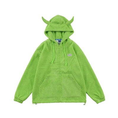Sudadera con Capucha Diseño Cuernos Moda Alternativa Unisex - Image 6