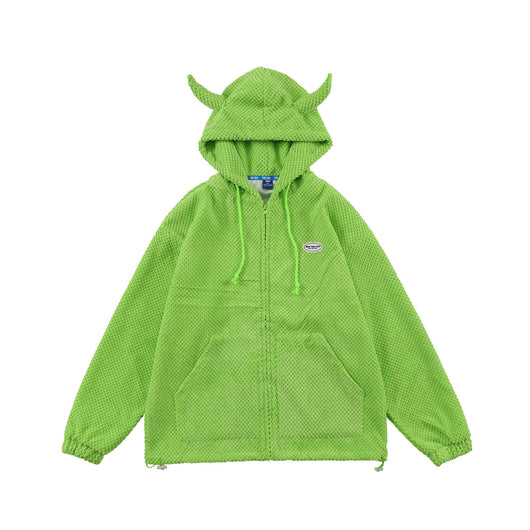 Sudadera con Capucha Diseño Cuernos Moda Alternativa Unisex - Image 6