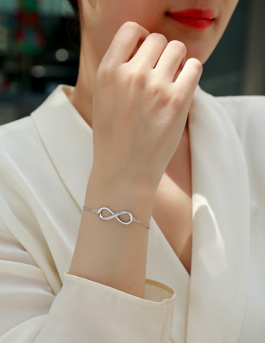 Pulsera de Plata S925 con Moissanita Premium - Joyería Lujo Ligero Chapada en Platino - Image 8