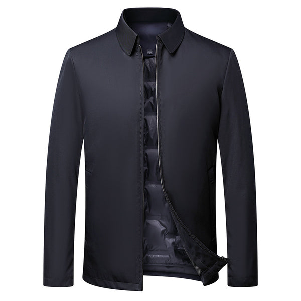 Chaqueta de Plumas Gruesa y Cálida para Hombre