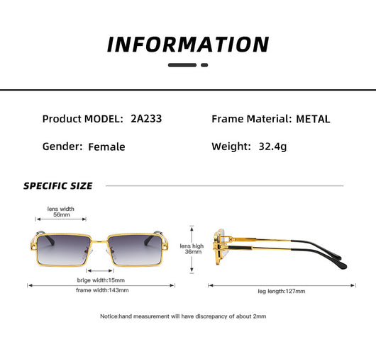 Gafas Retro de Moda Cuadradas con Personalidad - Image 11