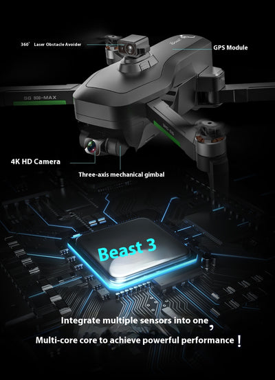 Dron 4K con Evitación de Obstáculos en Tres Ejes - Image 19