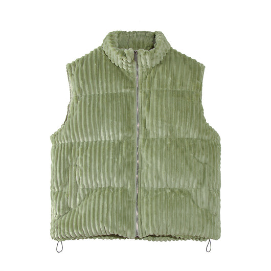 Chaleco Acolchado Polar para Hombre - Abrigo Casual Grueso de Cuello Alto - Image 12