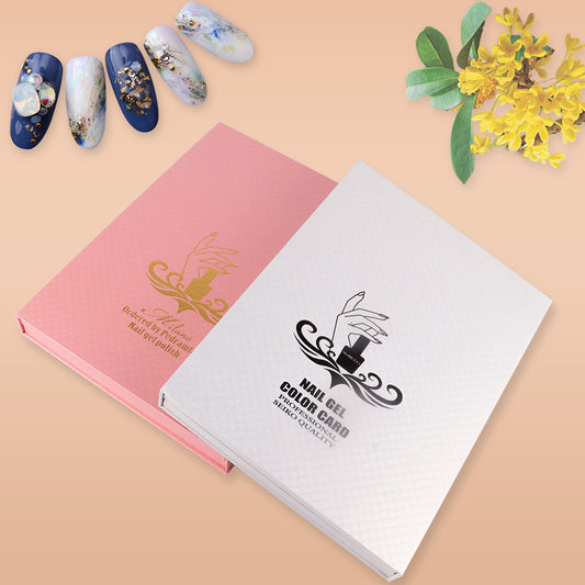 Tablero de Muestras de Esmalte con Diseño Piña - Catálogo de Colores para Uñas