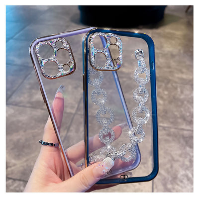 Funda para Celular con Diseño de Diamantes Brillantes Transparente - Image 10