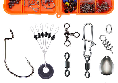 Kit Completo de 257 Accesorios para Pesca - Anzuelos, Señuelos y Equipos Texas - Image 20