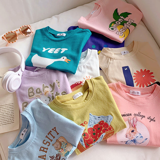 Playera Infantil Estampada con Diseños de Dibujos Animados - Image 2