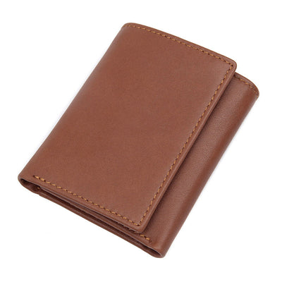 Billetera de Cuero Estilo Retro con Protección Anti-Escaneo - Image 2