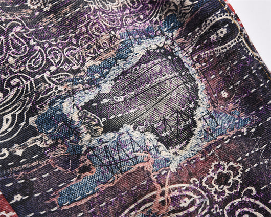 Pantalones Jeans Hombre Estampado Digital Corte Recto - Image 16