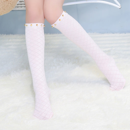 Calcetines de Algodón Peinado con Malla para Niñas - Image 5