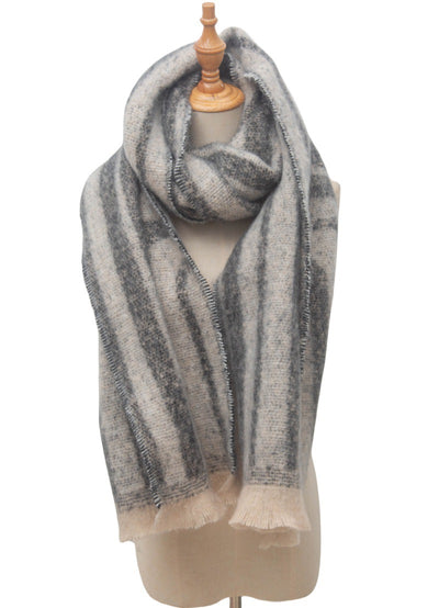 Bufanda Chal Tejida Jacquard Otoño Invierno Europeo Americano - Image 18