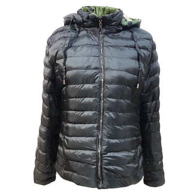 Abrigo Acolchado de Algodón Doble Camuflaje para Mujer - Image 5