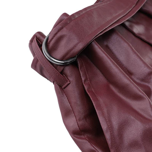 Pantalones Tipo Cuero Sintético Cintura Alta para Mujer - Image 2