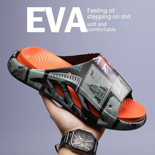 Pantuflas Deportivas Plataforma para Hombre - Comodidad Casual al Aire Libre - Image 5