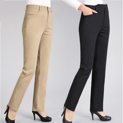 Pantalón Blanco de Cintura Alta Recto y Holgado - Image 7
