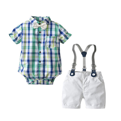 Conjunto Elegante para Niño con Camisa y Pantalón Corto - Image 9