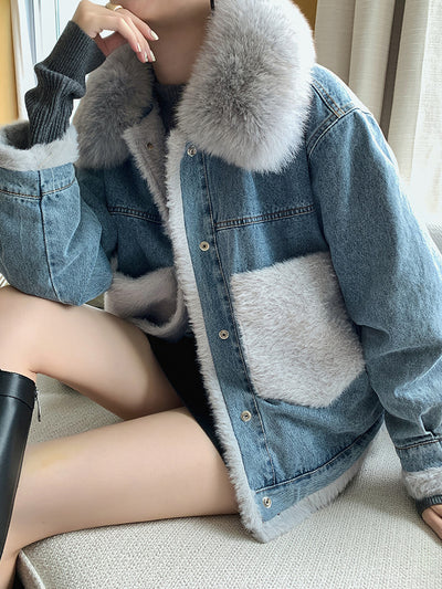Chaqueta de Polar Grueso Liso con Corte Recto - Image 8