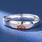 Couple Finger Color Separation Fashion Diamond Ring Mens Sun