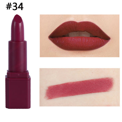 Labial Mate en Tubo Cuadrado - Maquillaje de Larga Duración