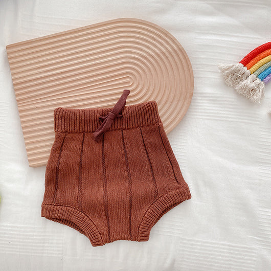 Shorts de Lana Tejida para Bebé - Abrigo Otoño e Invierno - Image 4