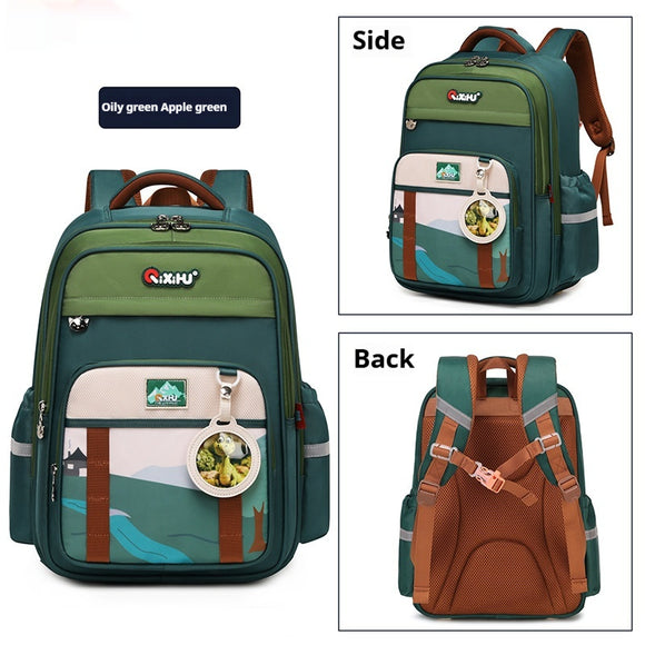 Mochila Escolar de Gran Capacidad Ligera y Resistente para Primaria